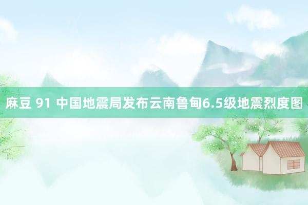 麻豆 91 中国地震局发布云南鲁甸6.5级地震烈度图